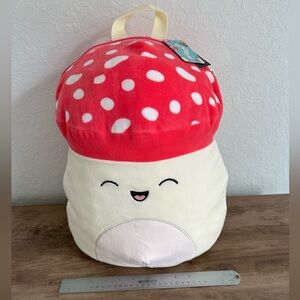 Squishmalllows Malcolm Mushroom Plush Backpack